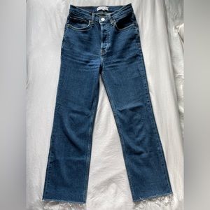 RE/DONE Comfort Stretch High Rise Stove Pipe - Dark 71